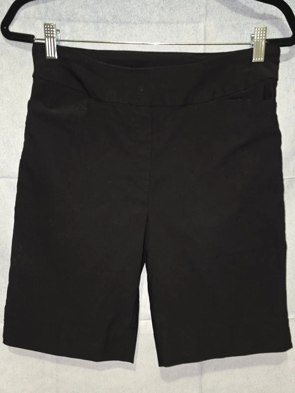 Hilary Radley Black High-Rise Bike Shorts